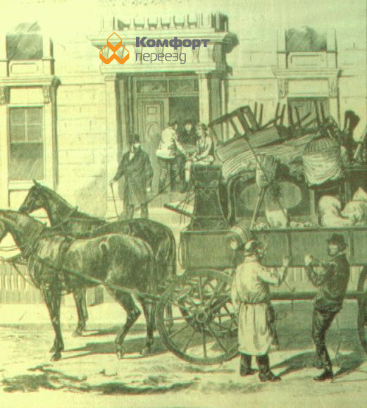 Грузчики в работе  (1885 год)